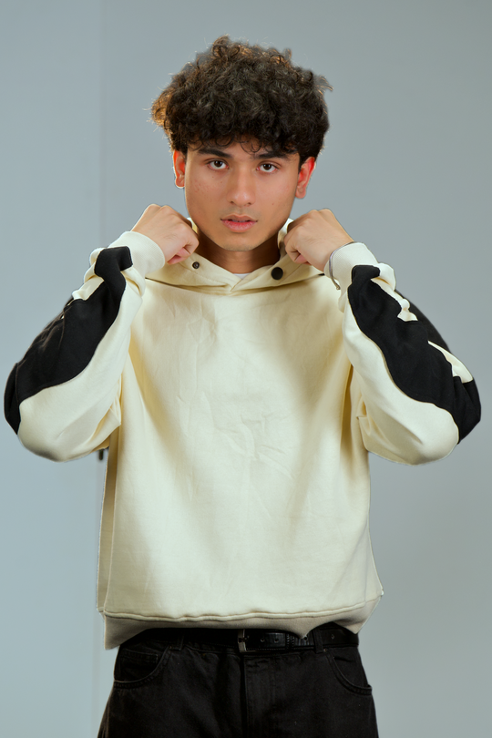 HOODIE | Cream Black