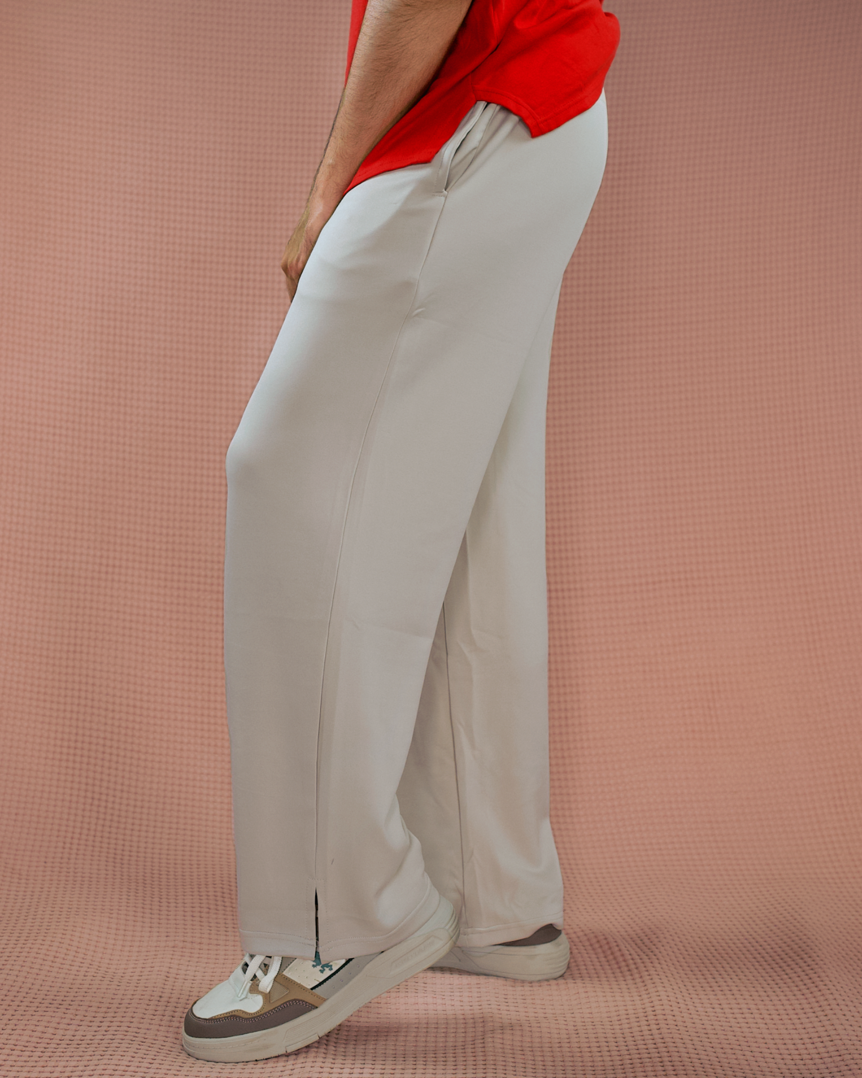 Baggy Pants - Melange Grey