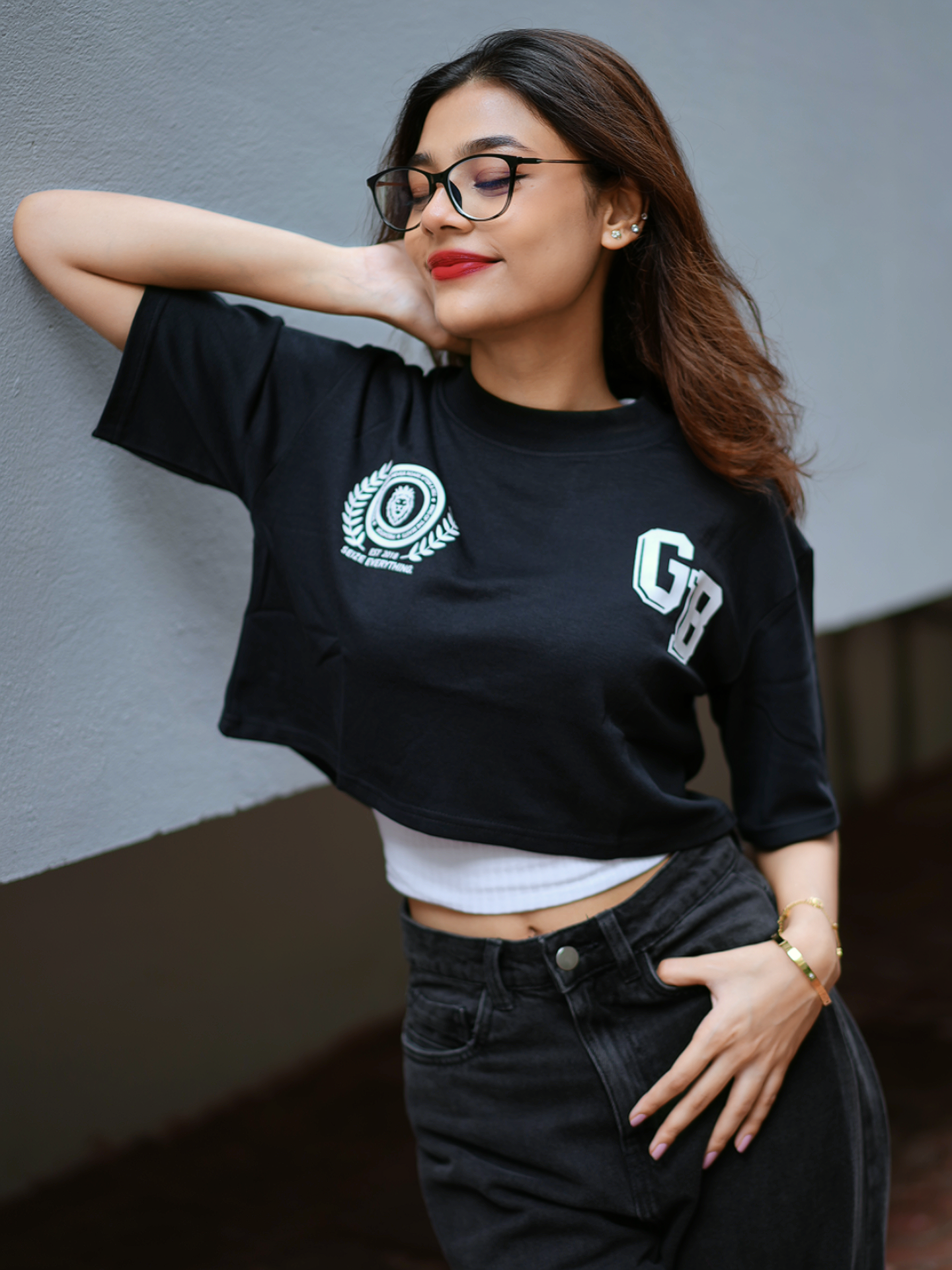Black Drop-Crop