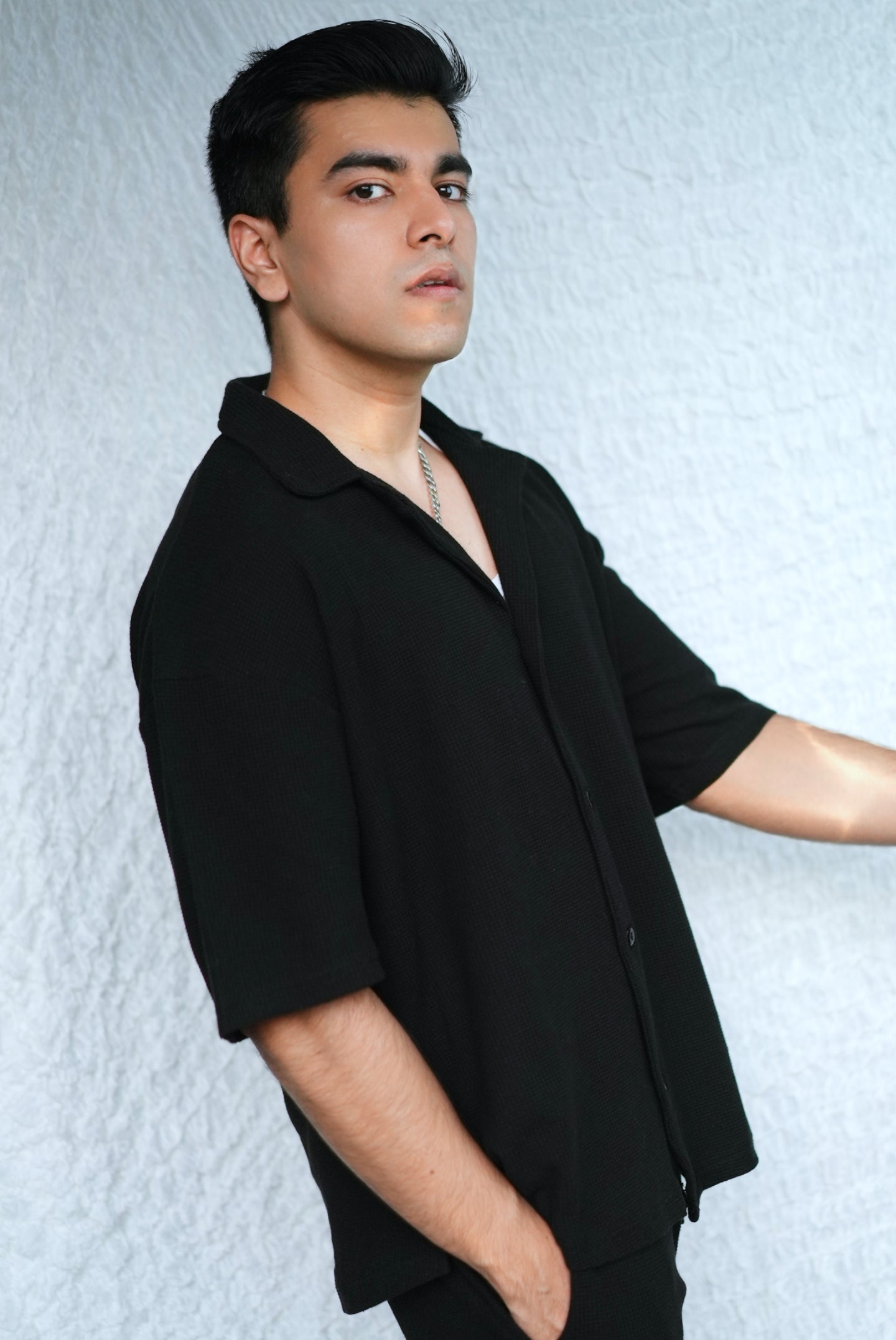 BAGGY SHIRT MATTE BLACK - Main Image