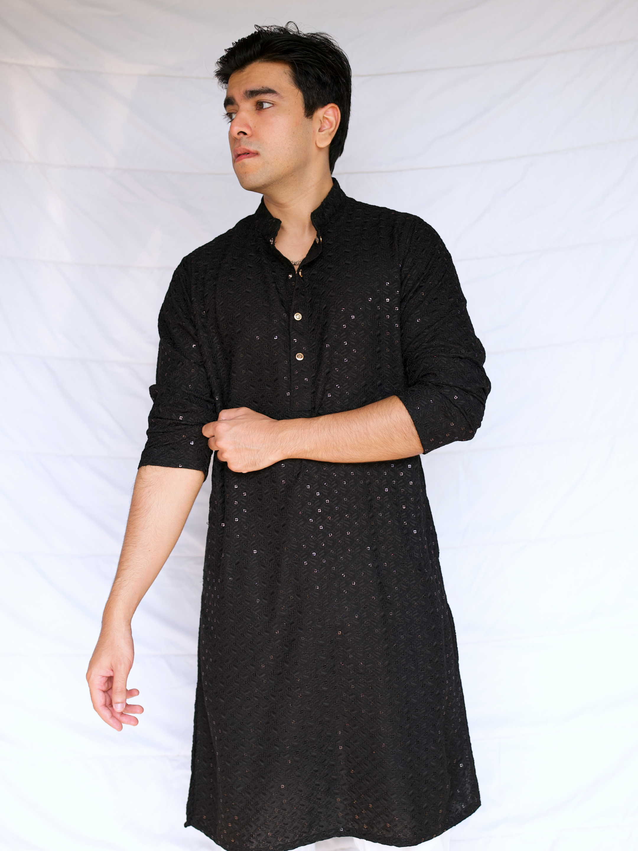 EID PANJABI - Black Classic