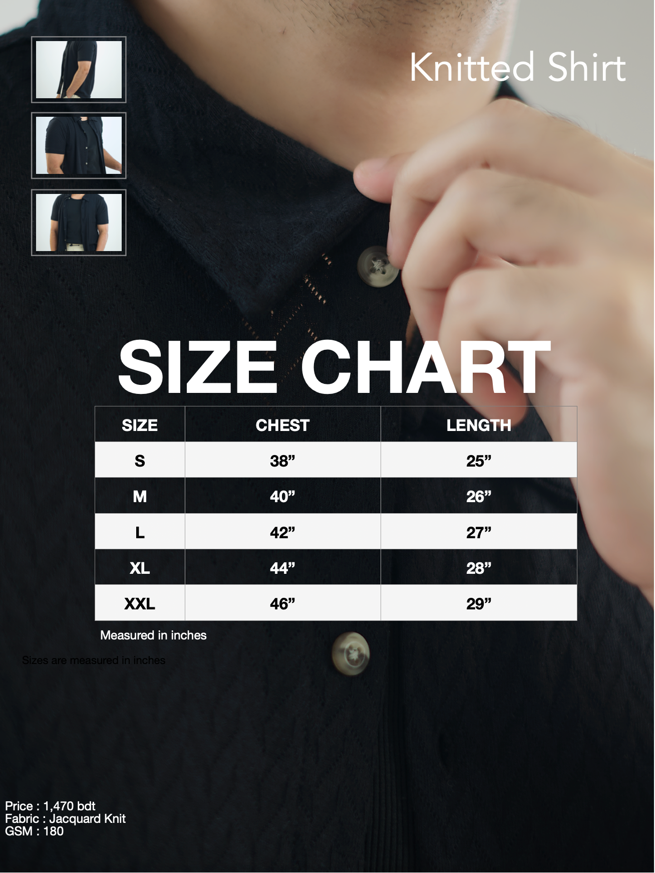Black Knitted Shirt