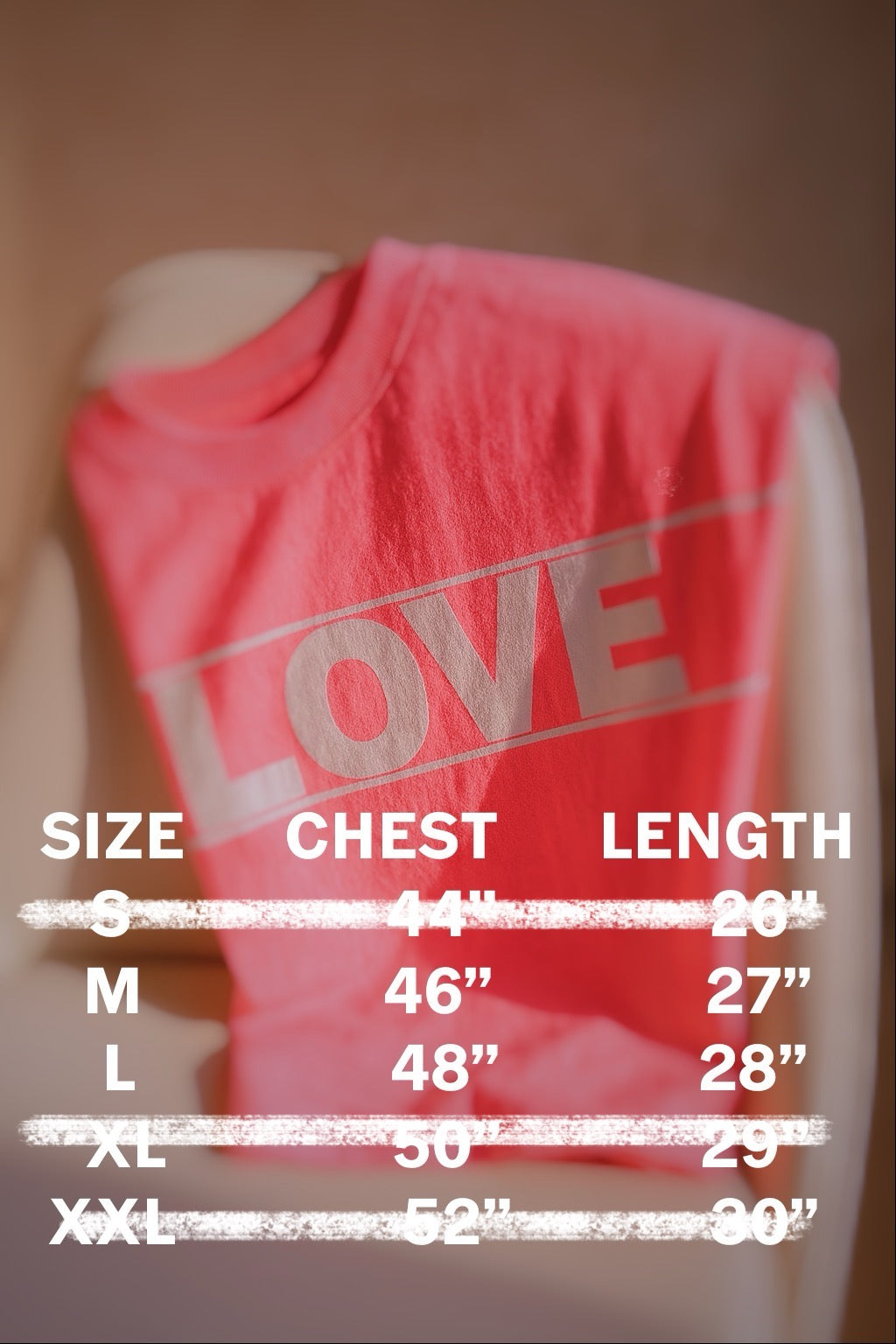 LOVE SICK - PINK DROP SHOULDER