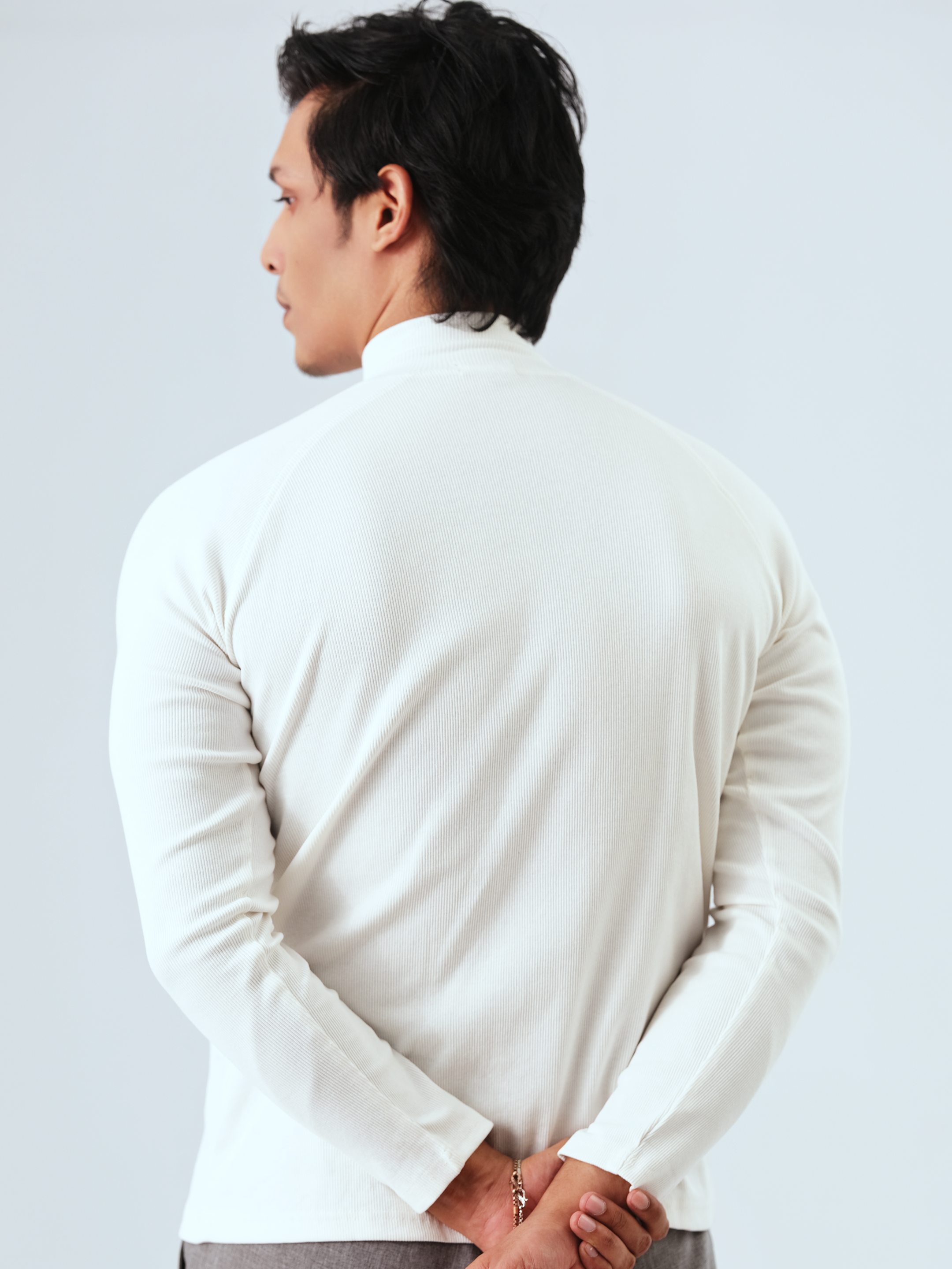 Long Sleeve Raglan | White