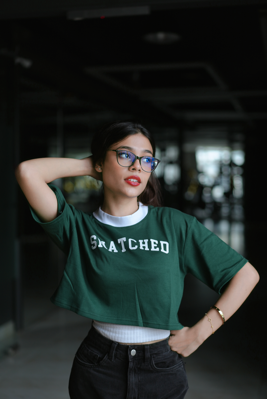 Forest Green Drop-Crop