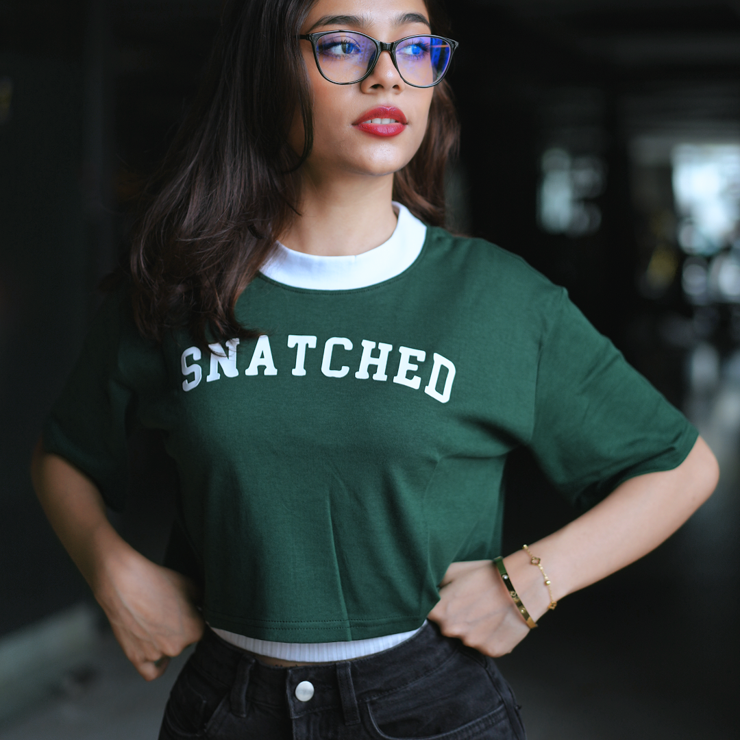 Forest Green Drop-Crop