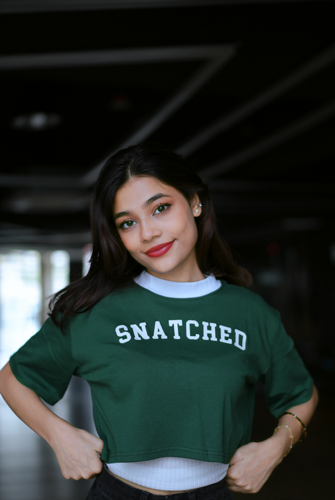 Forest Green Drop-Crop