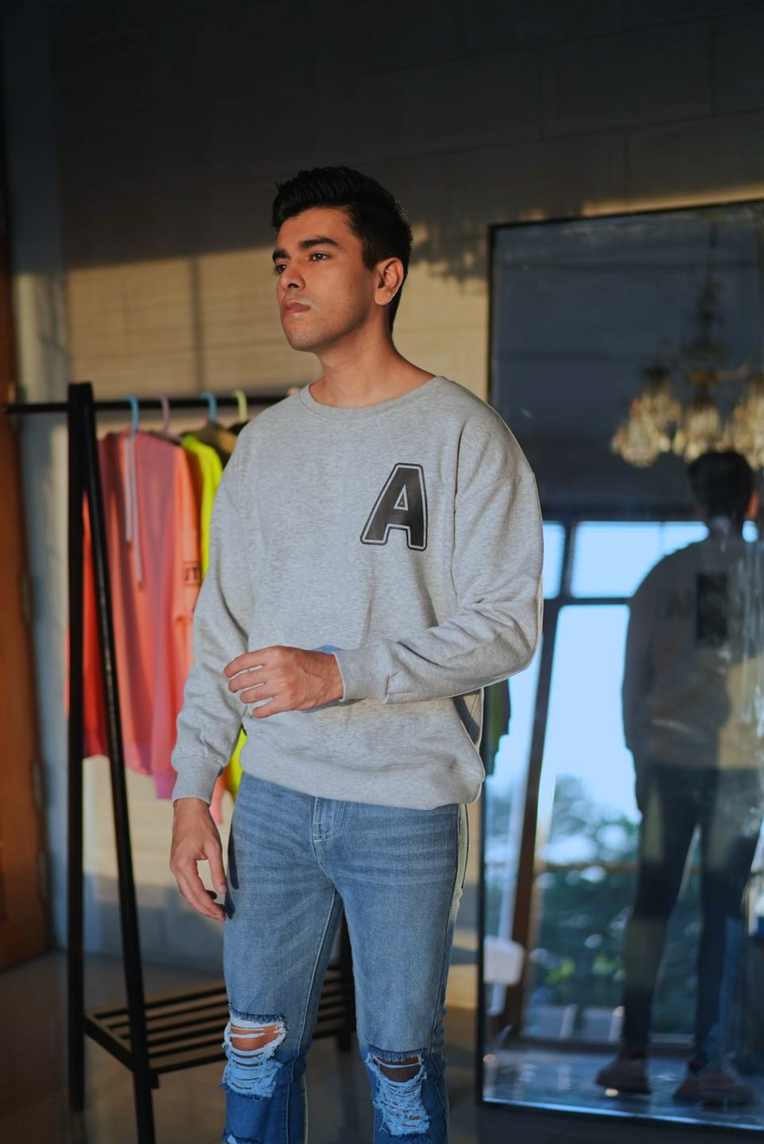 Sweatshirt - Light grey