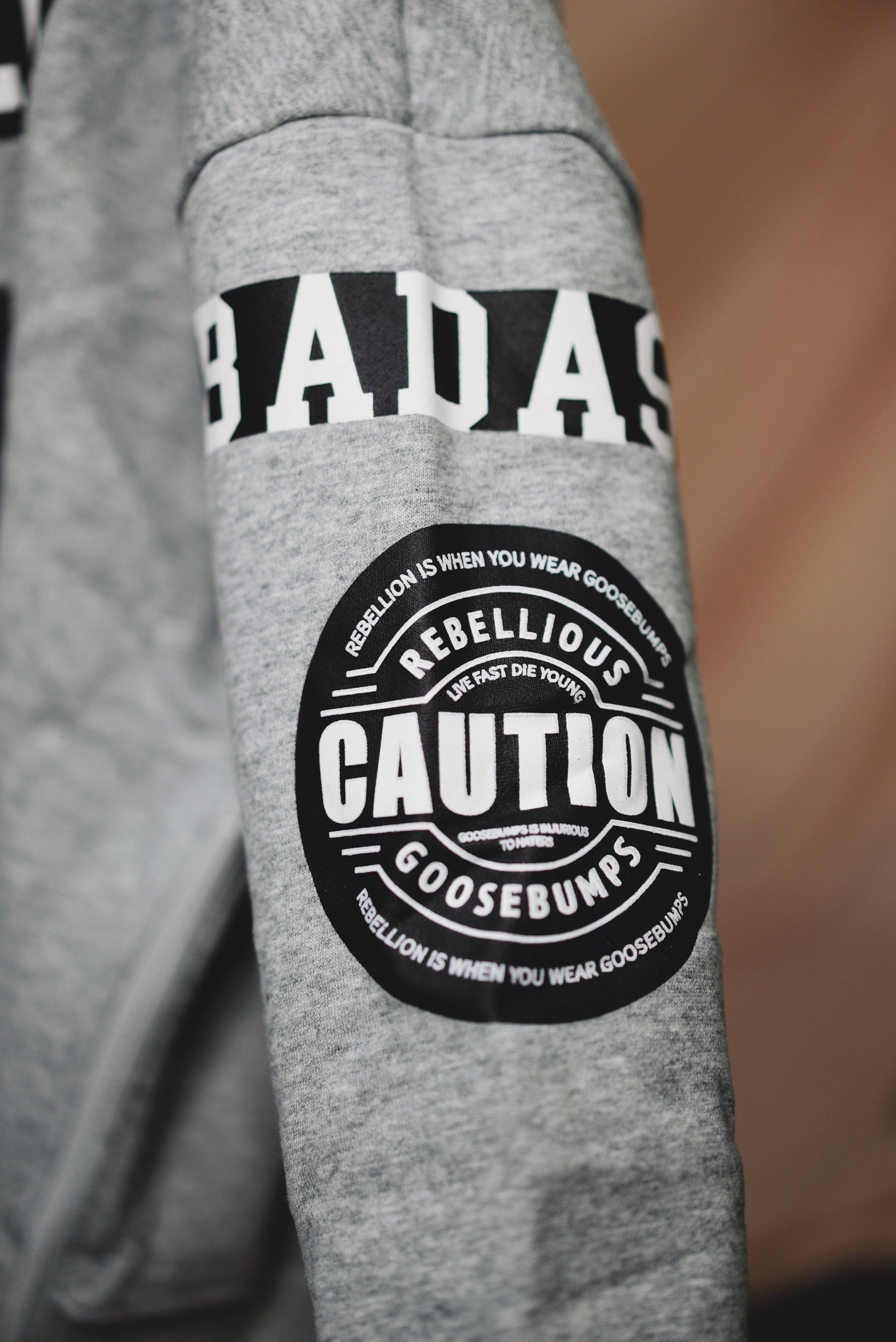 Sweatshirt - Zip Light grey