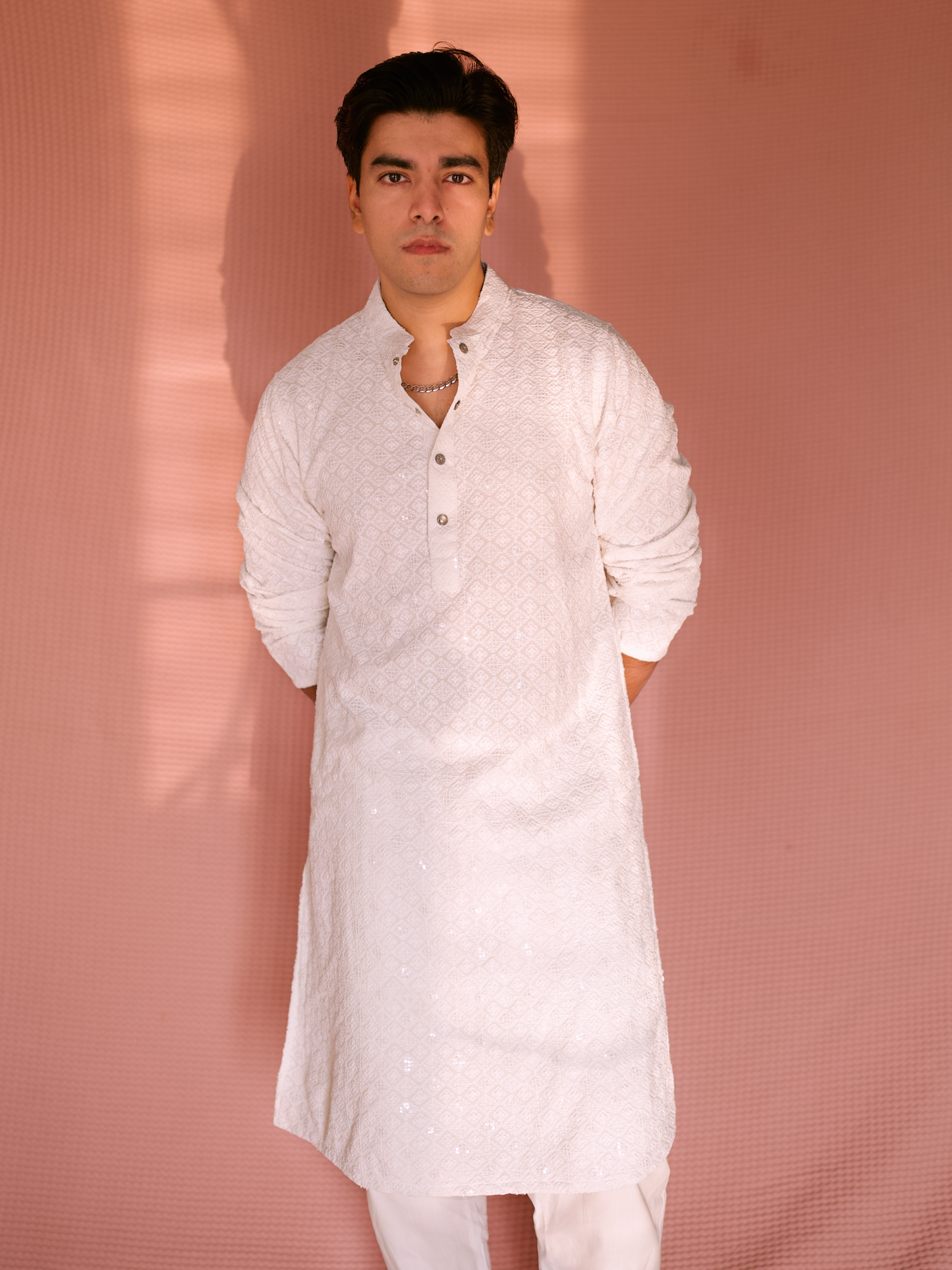 EID PANJABI - WHITE CLASSIC