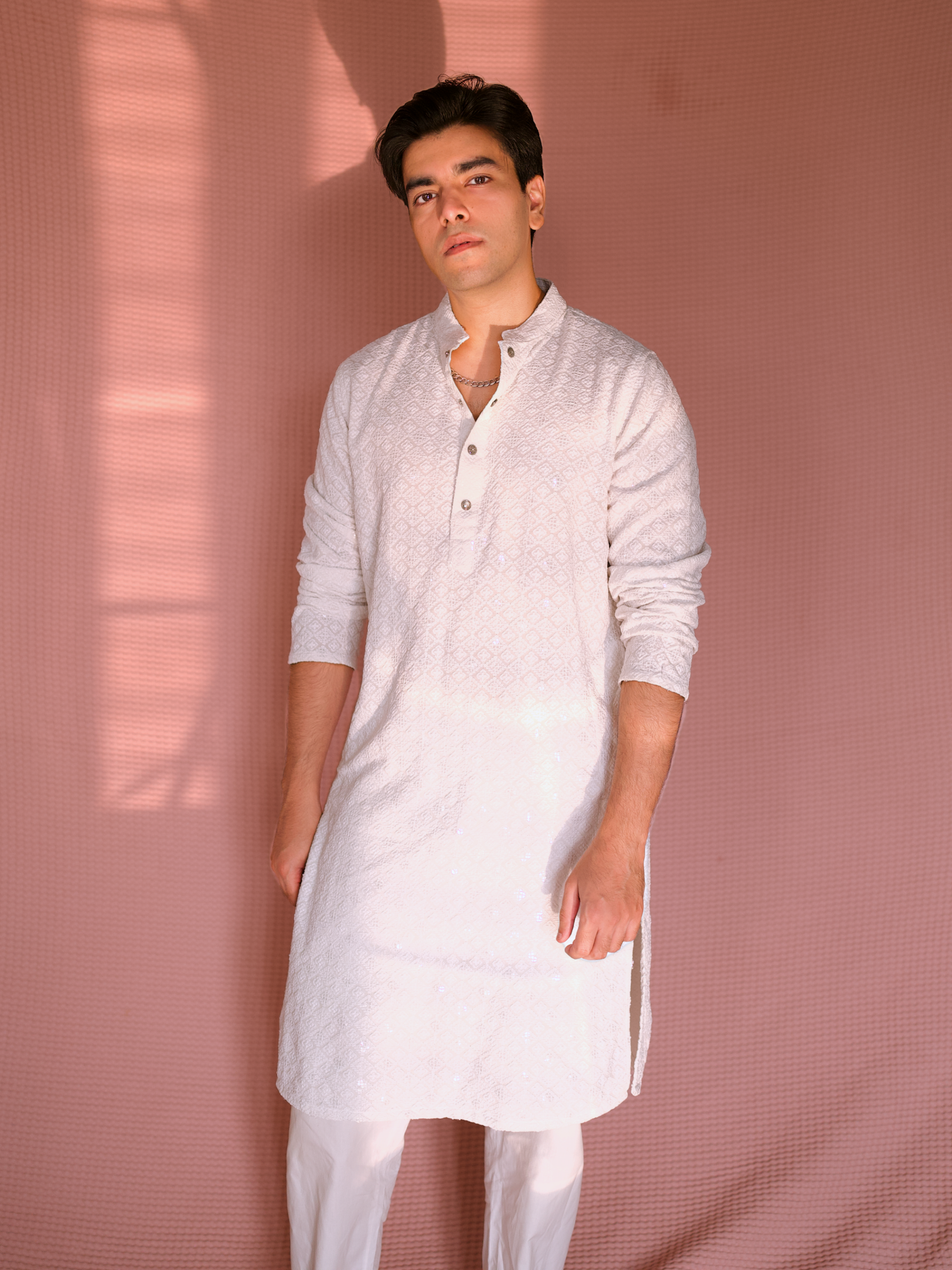 EID PANJABI - WHITE CLASSIC
