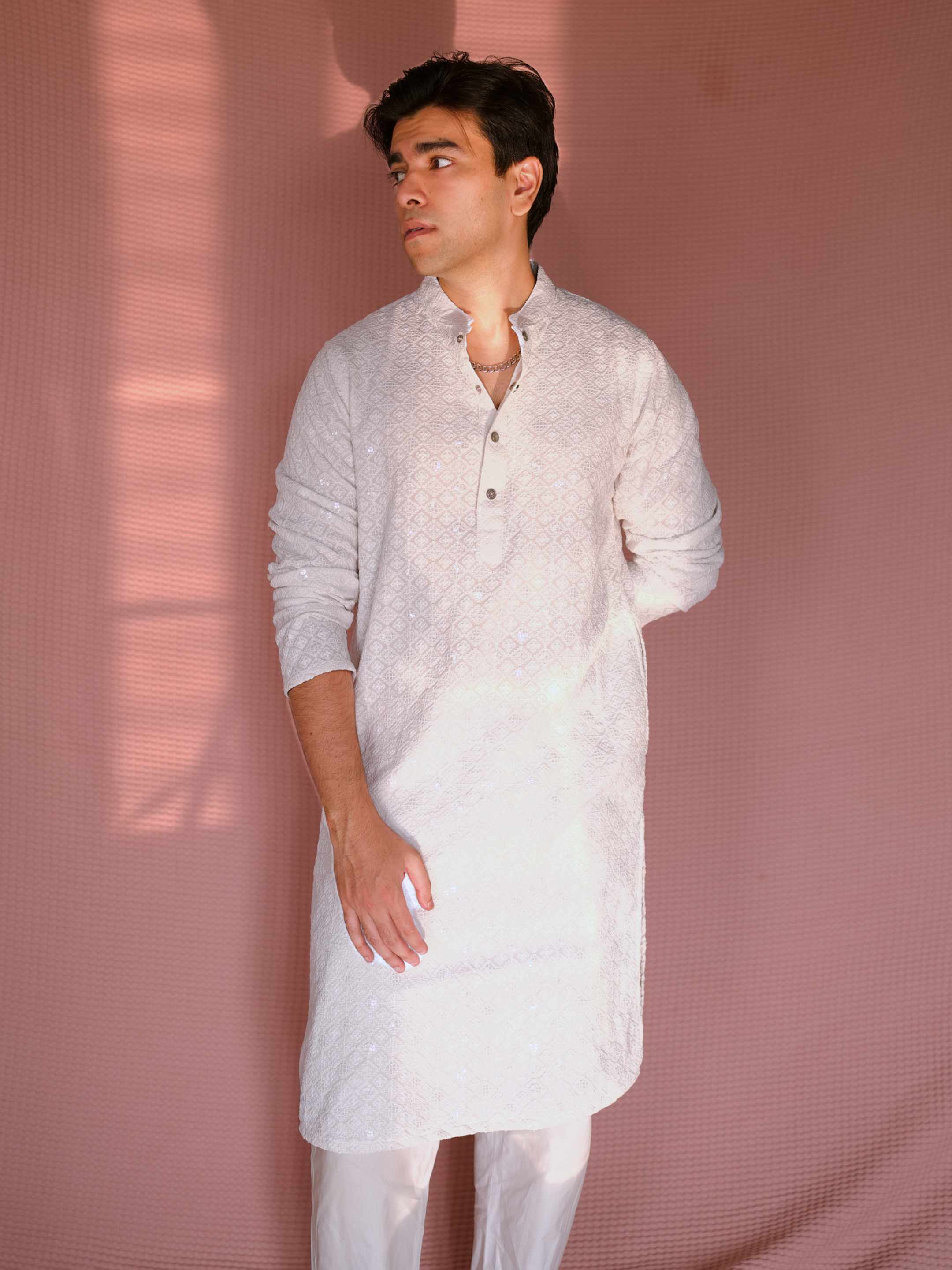 EID PANJABI - WHITE CLASSIC