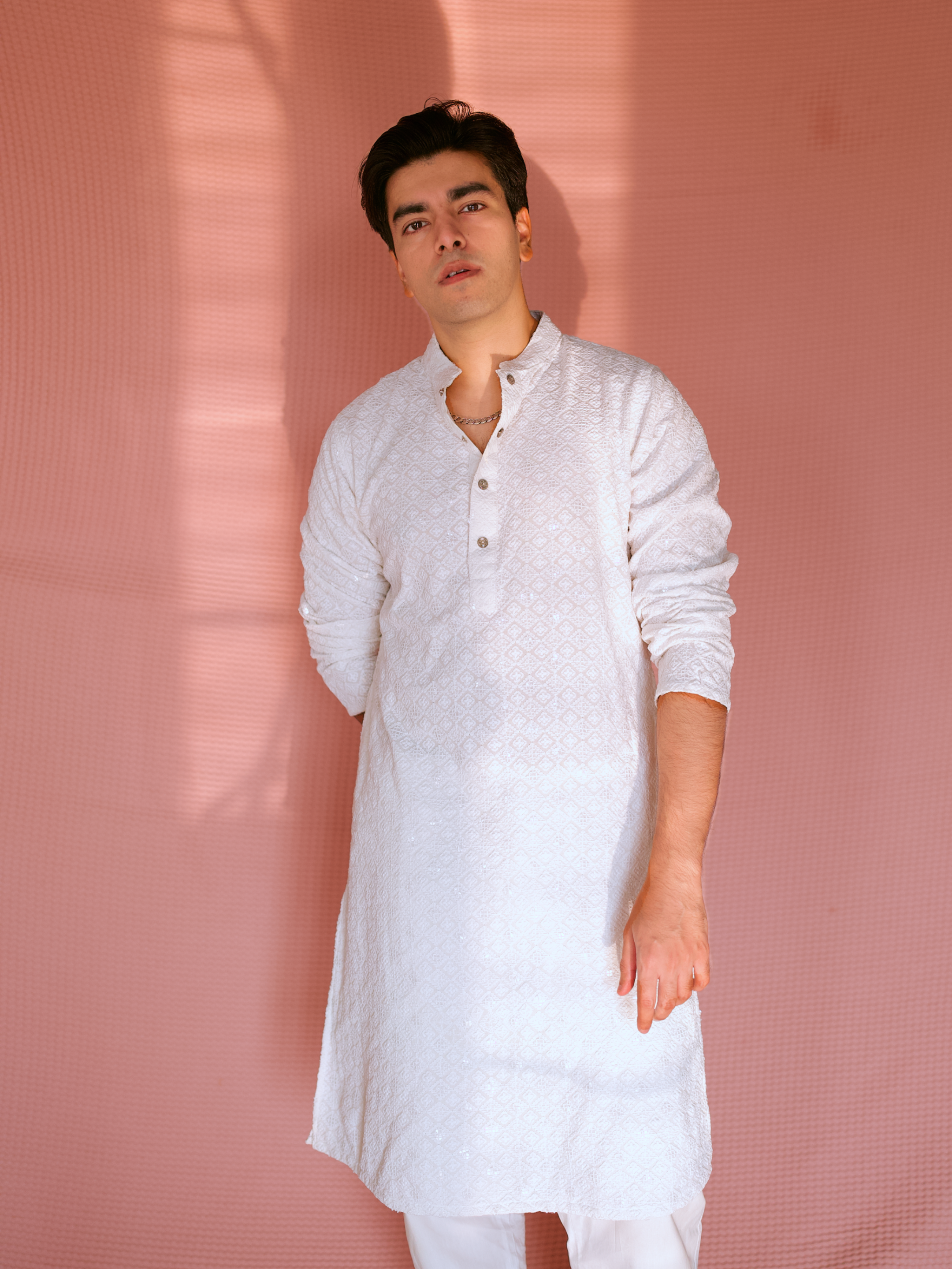 EID PANJABI - WHITE CLASSIC