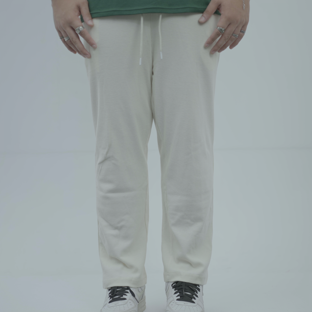 BAGGY PANTS - Cream White
