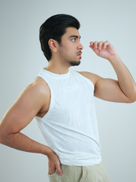 Gym Tank | Rebel White