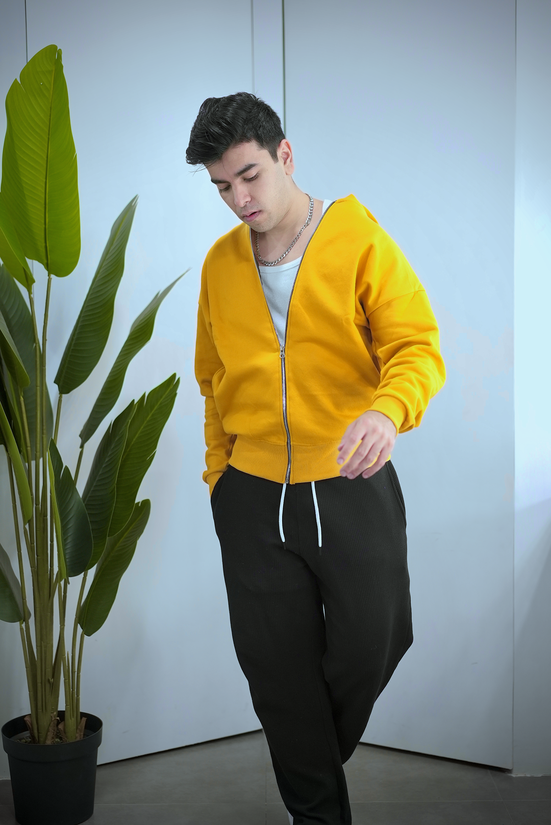 ZIPPED HOODIE - Electric Blue