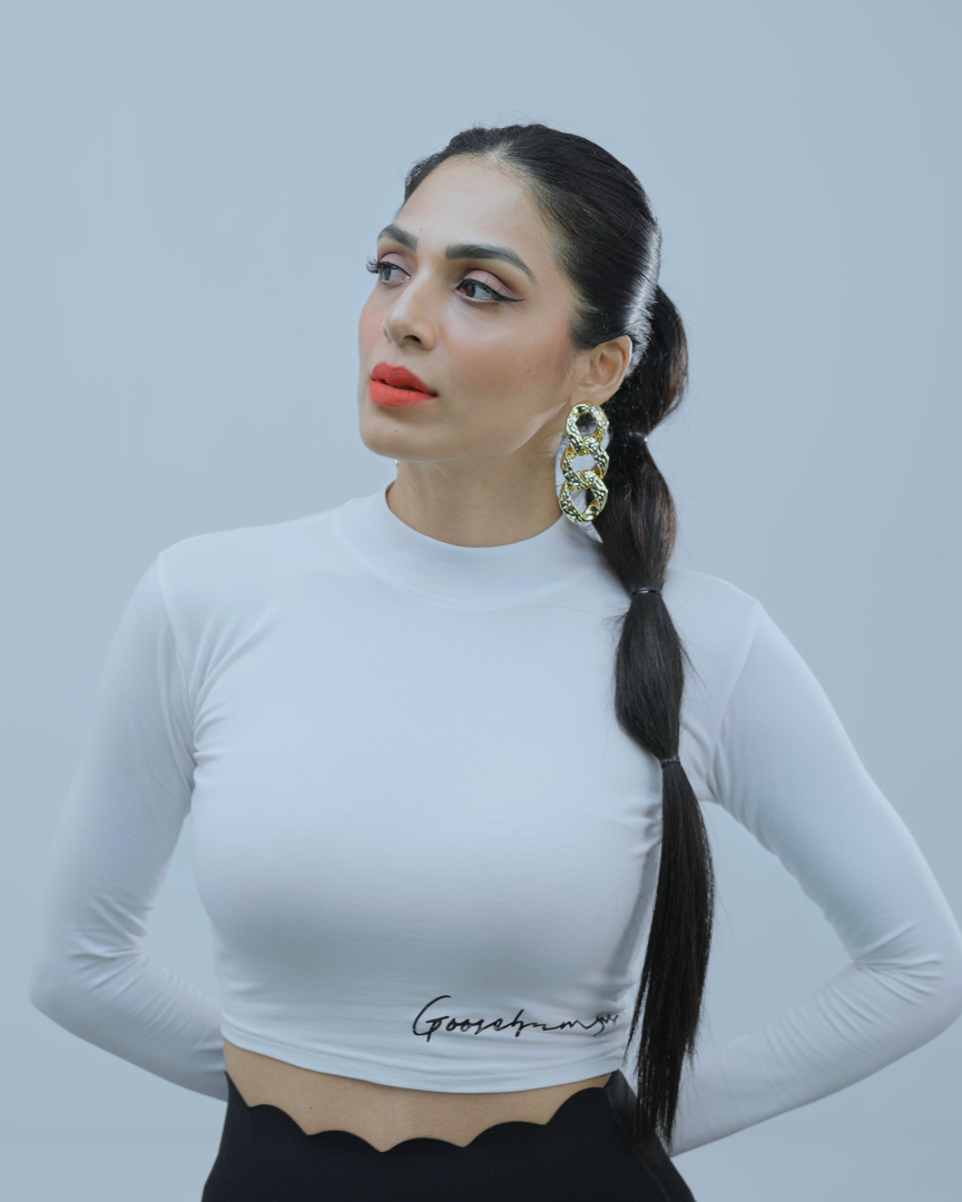 Full Sleeve Sports Crop Top