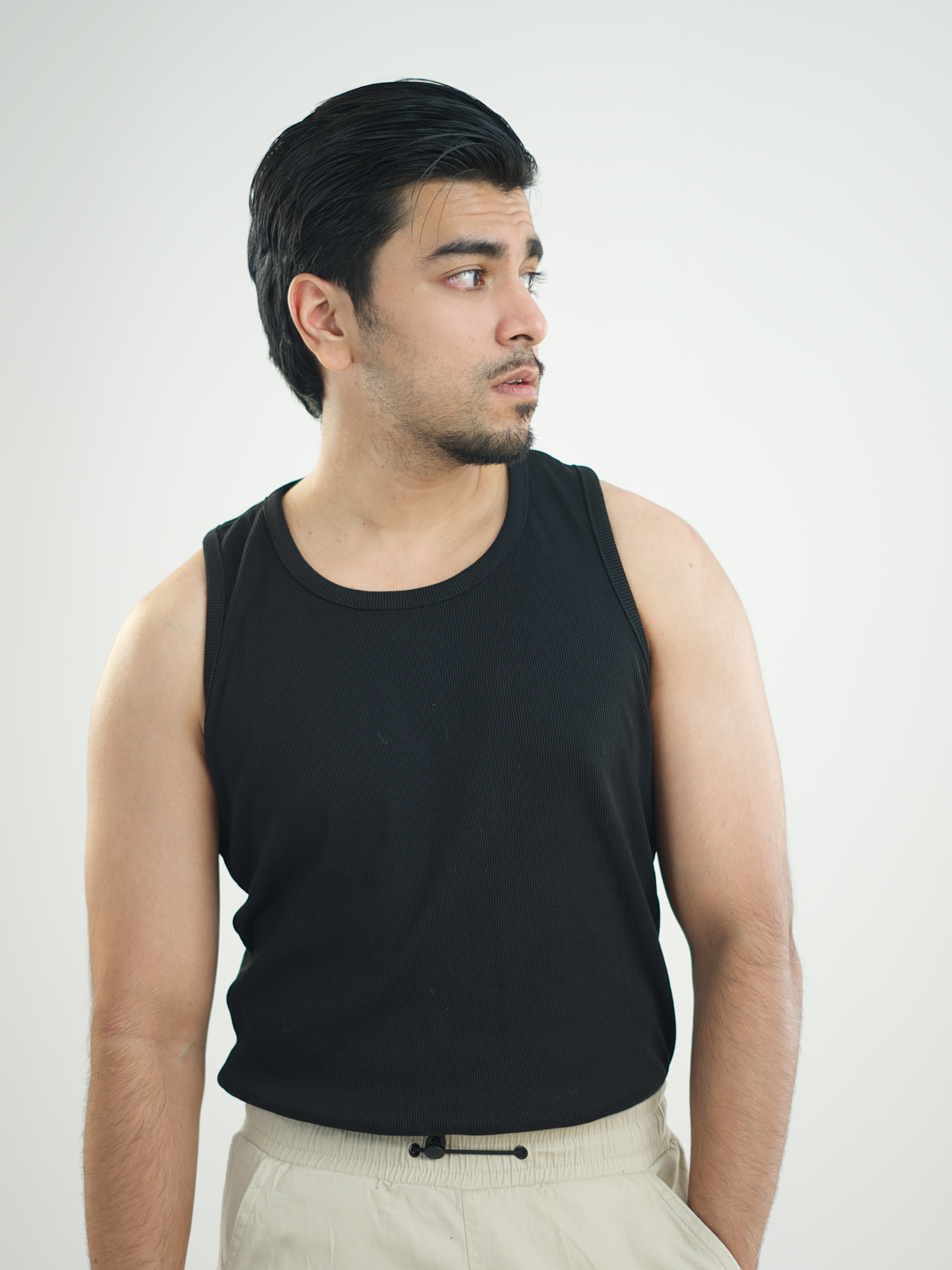 Mens Inner Vest - BLACK