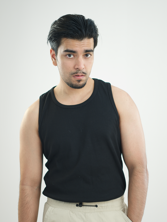 Mens Inner Vest - BLACK