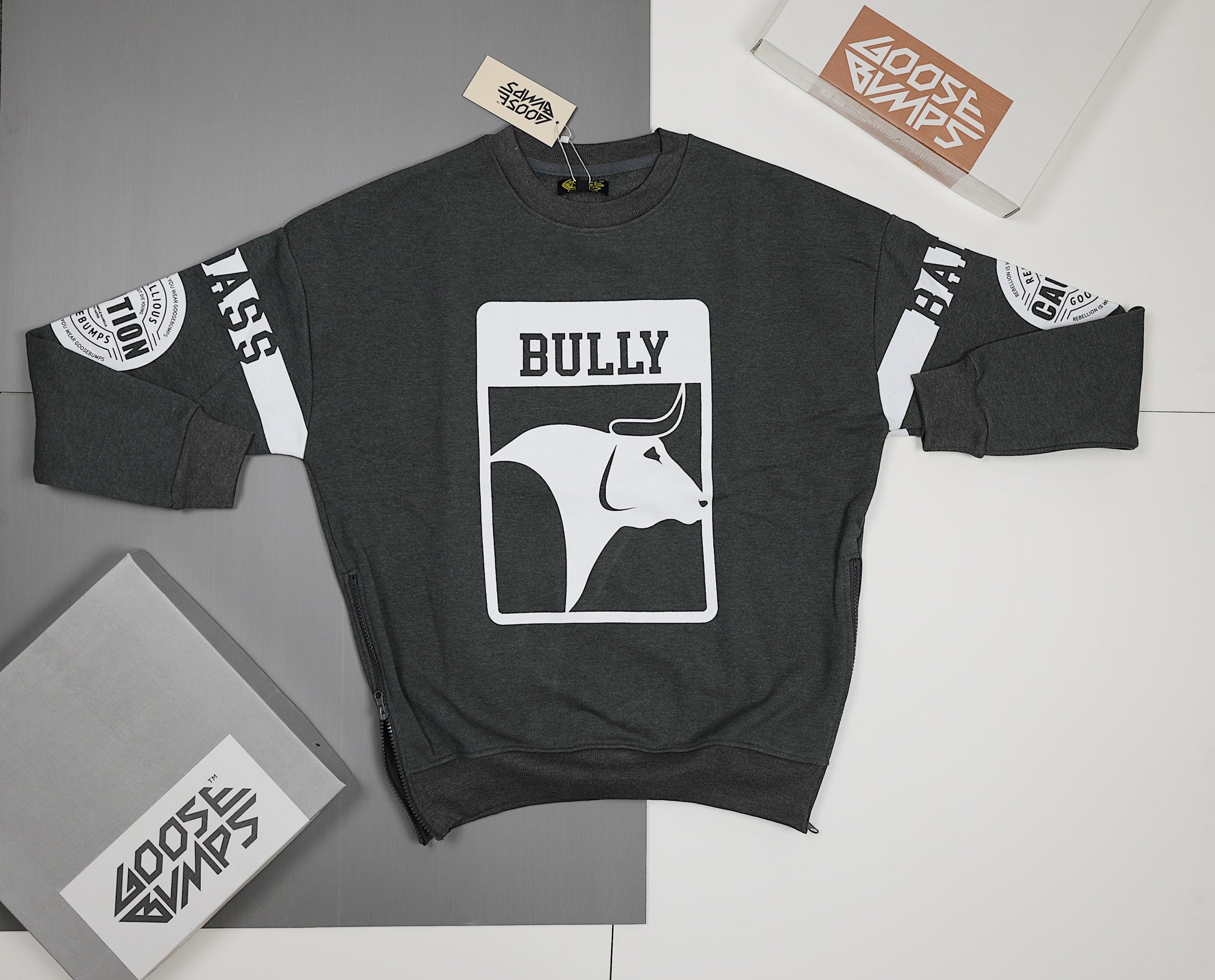 Sweatshirt - Zip dark grey