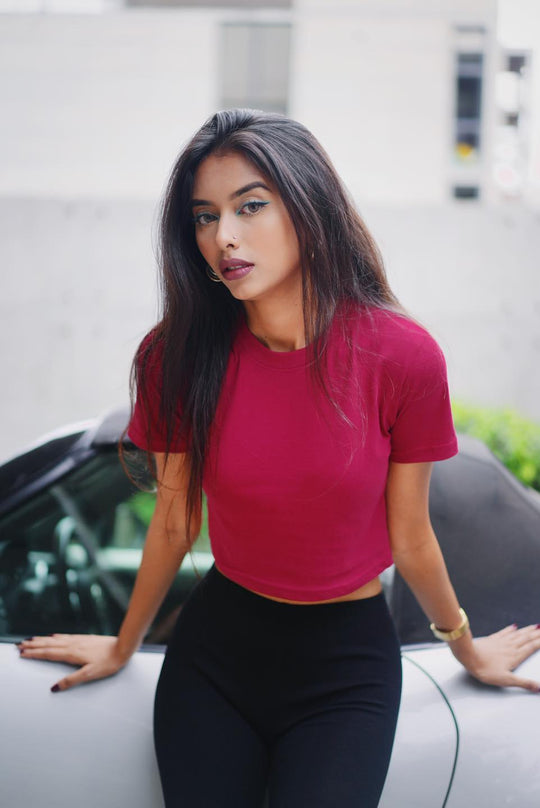 Crop top - Blood Red