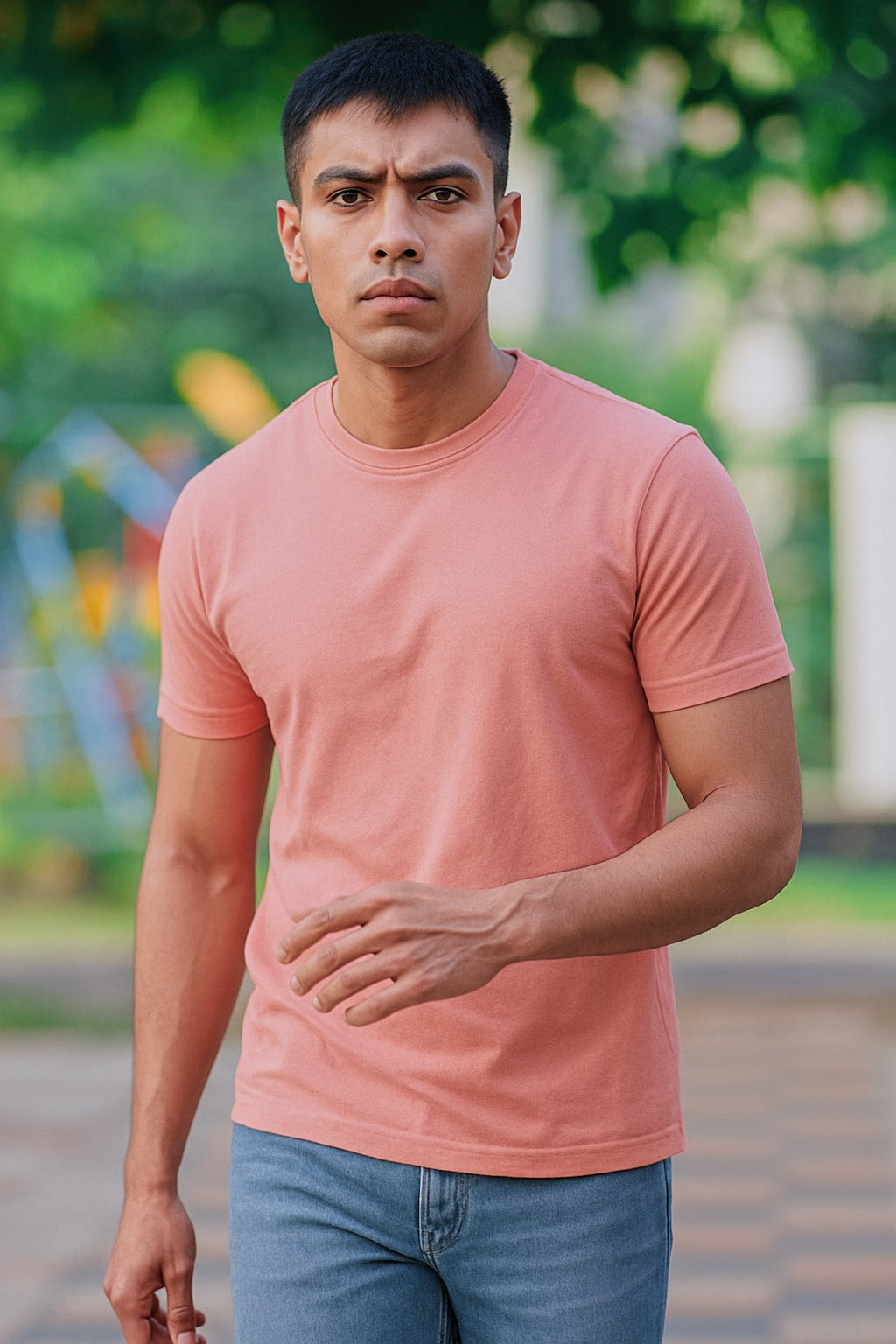 Basic T-shirt (Salmon peach)