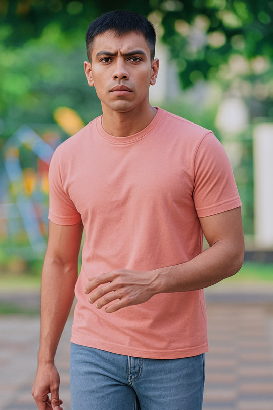 Basic T-shirt (Salmon peach)