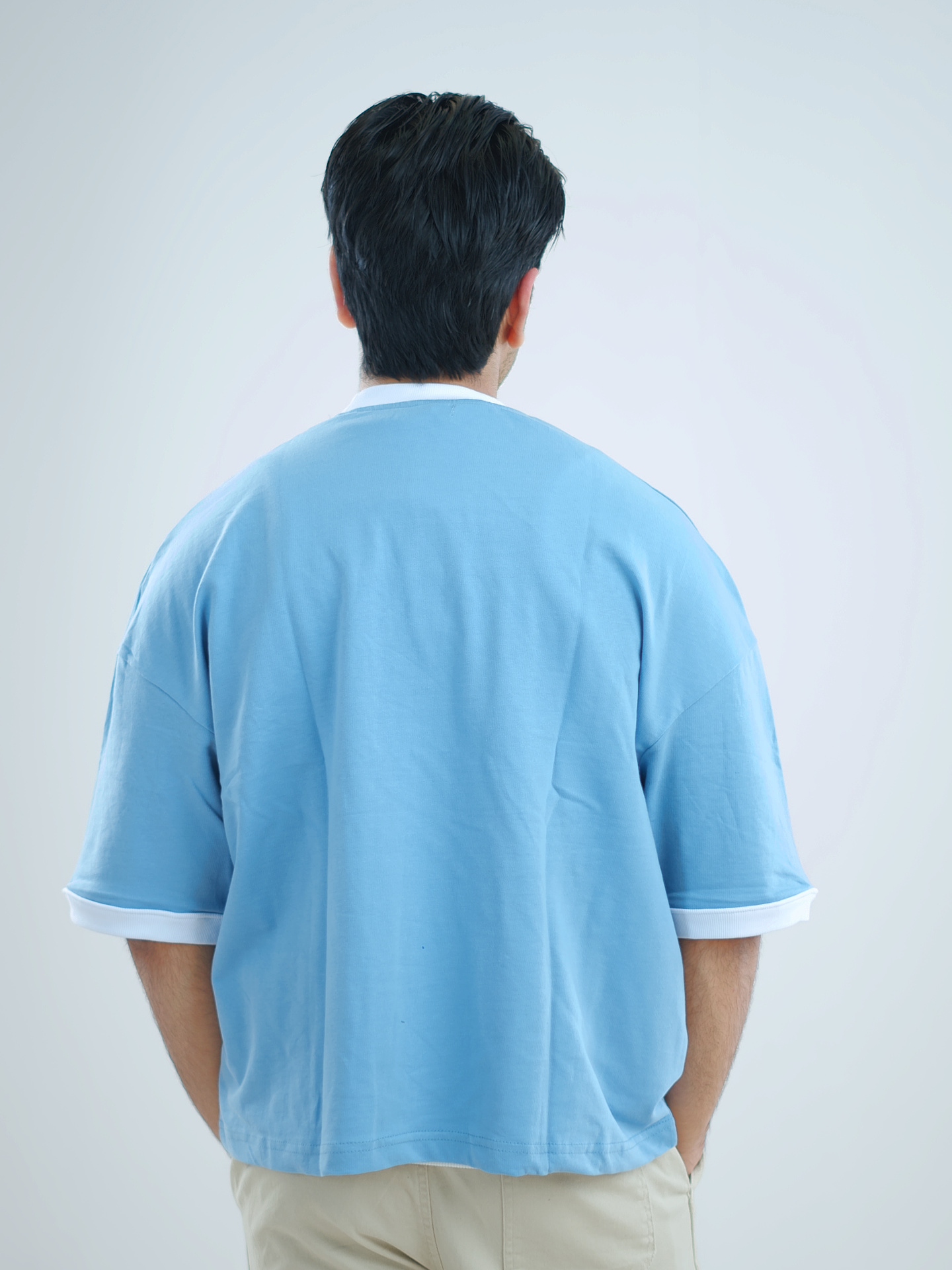 Ice Blue Short-length Tshirt