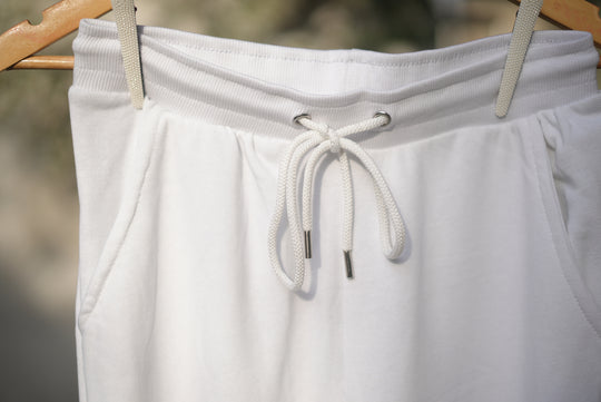 FIITED JOGGERS  - White