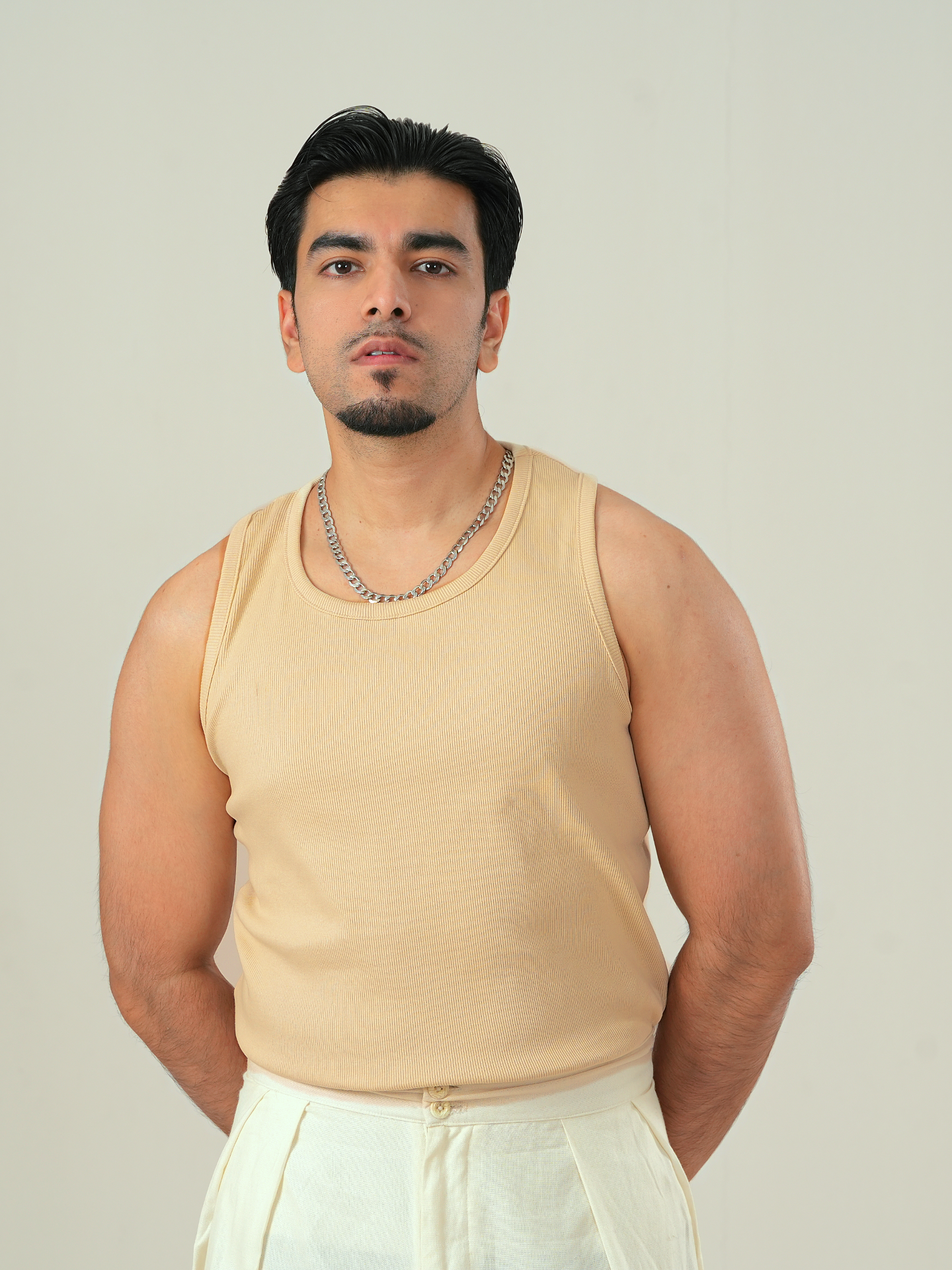 Mens Inner Vest - Beige
