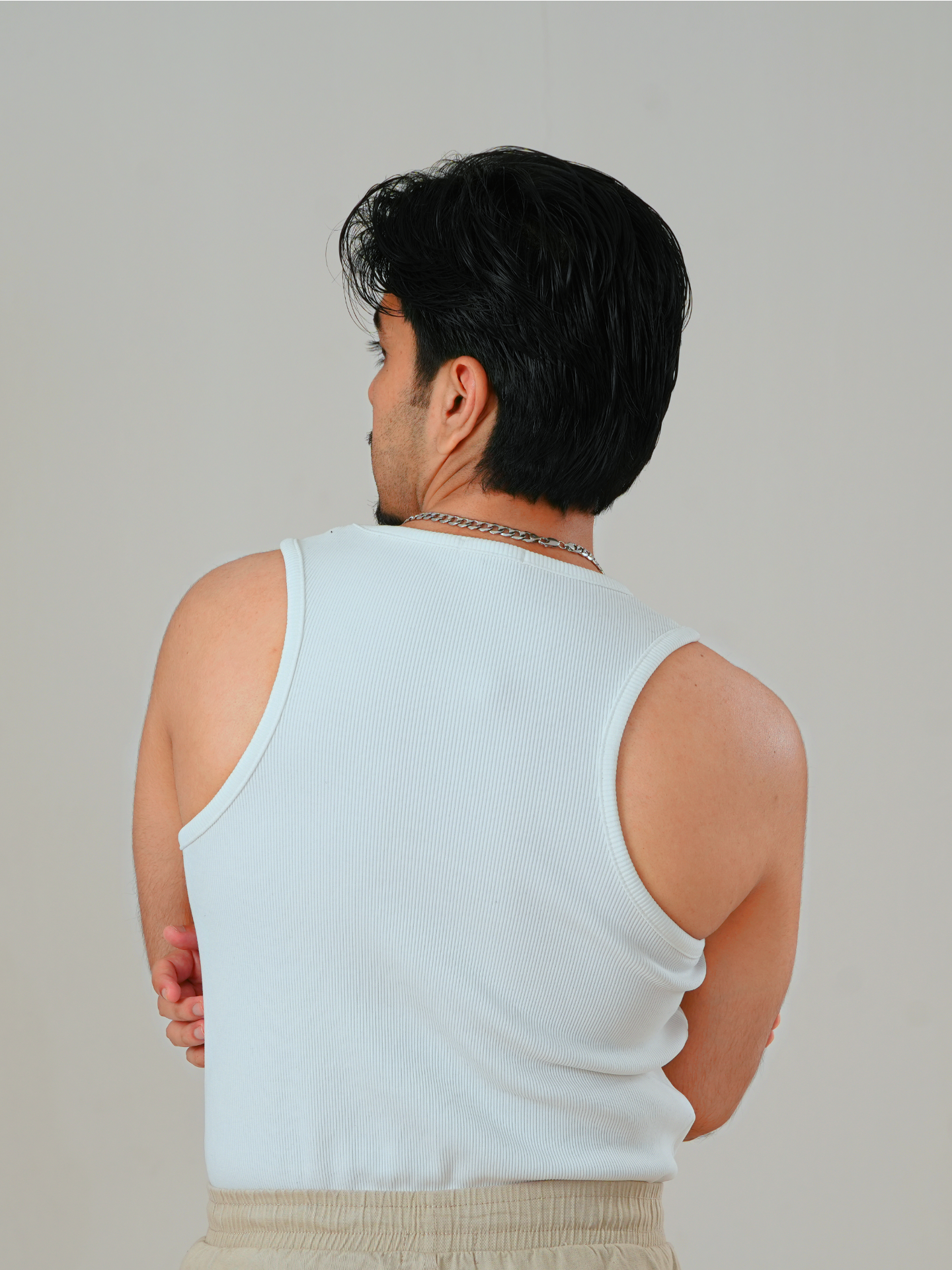 Mens Inner Vest - White