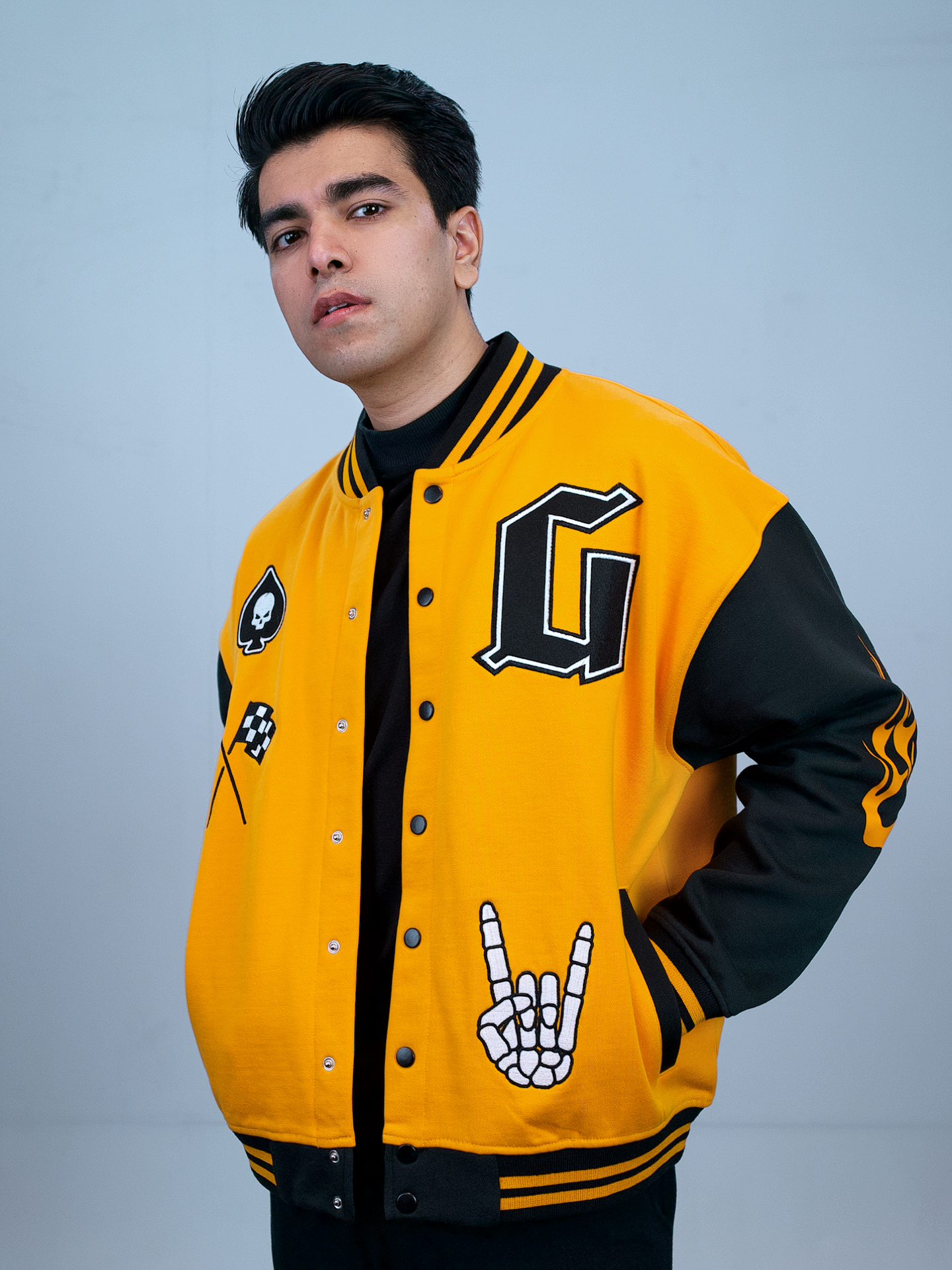 Varsity Jacket - Mustard Yellow