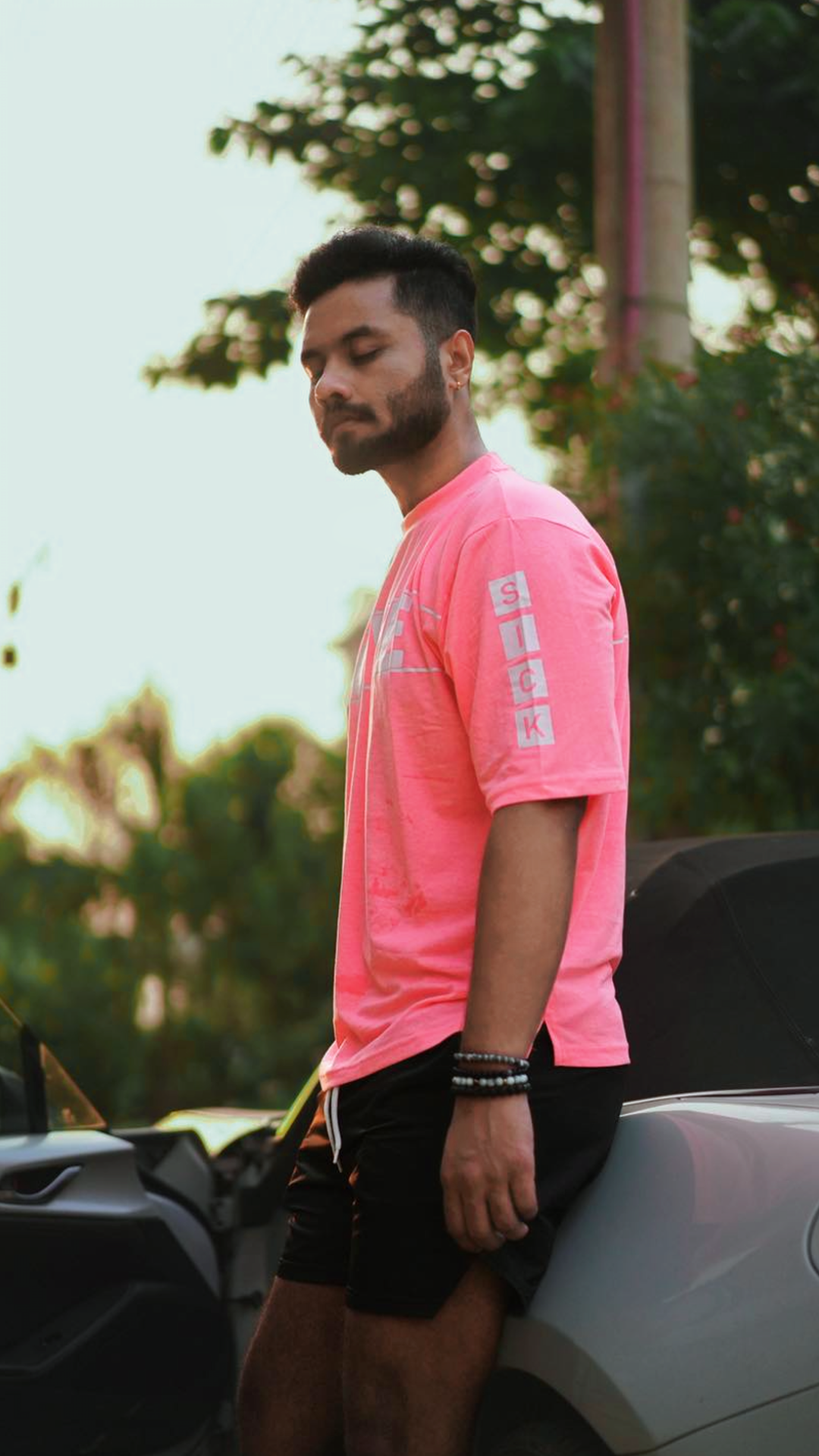 LOVE SICK - PINK DROP SHOULDER