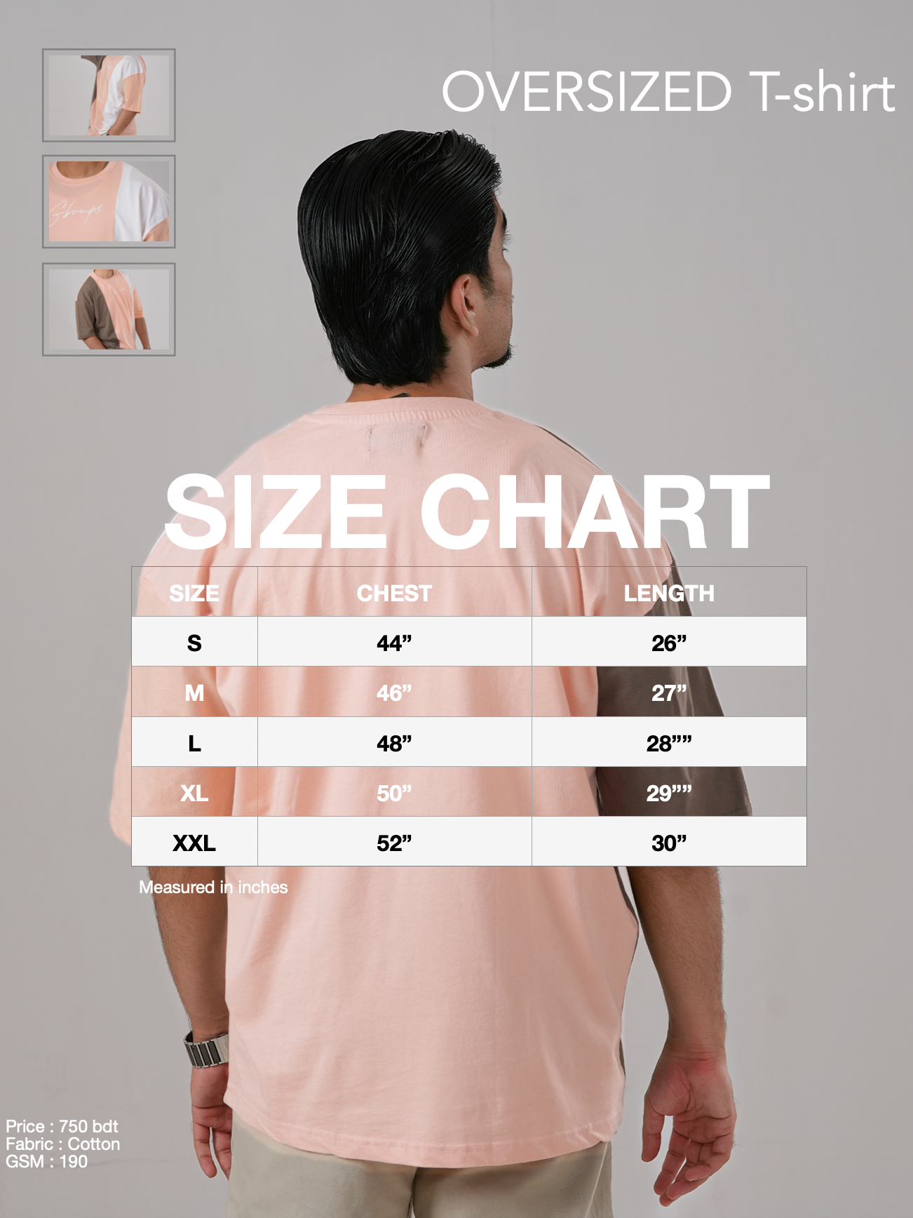 NUDE GREY PINK - DROP SHOULDER