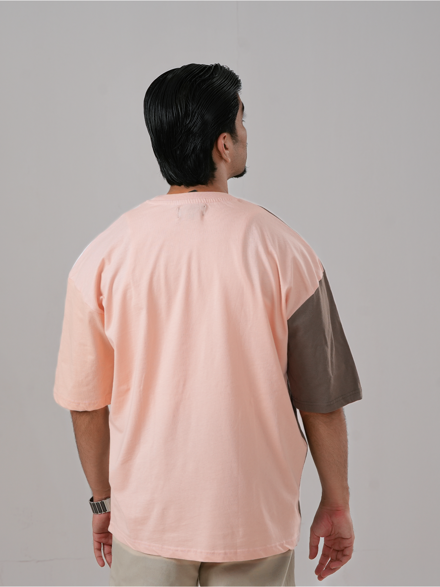 NUDE GREY PINK - DROP SHOULDER