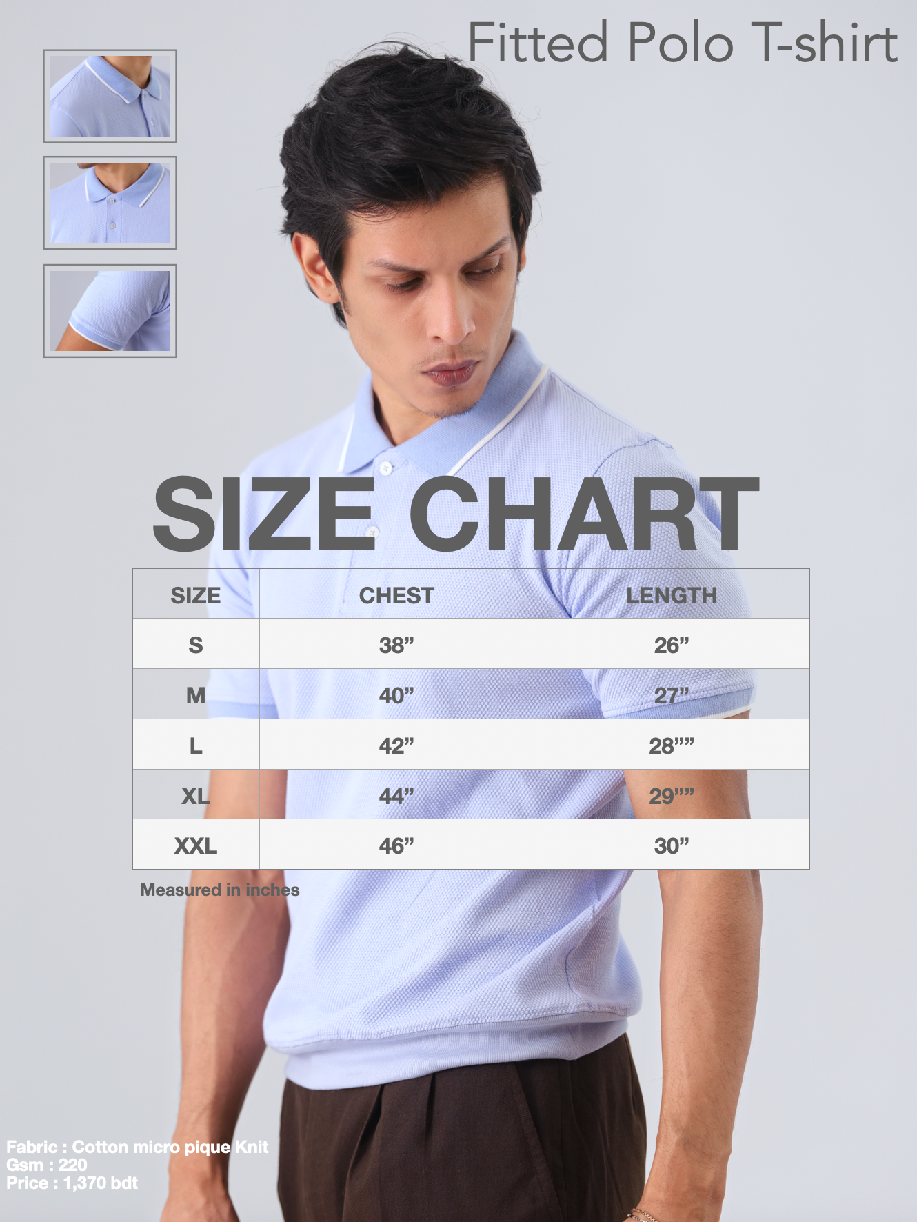 Polo t-shirt | Powder Blue