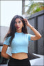 Crop top - Baby blue