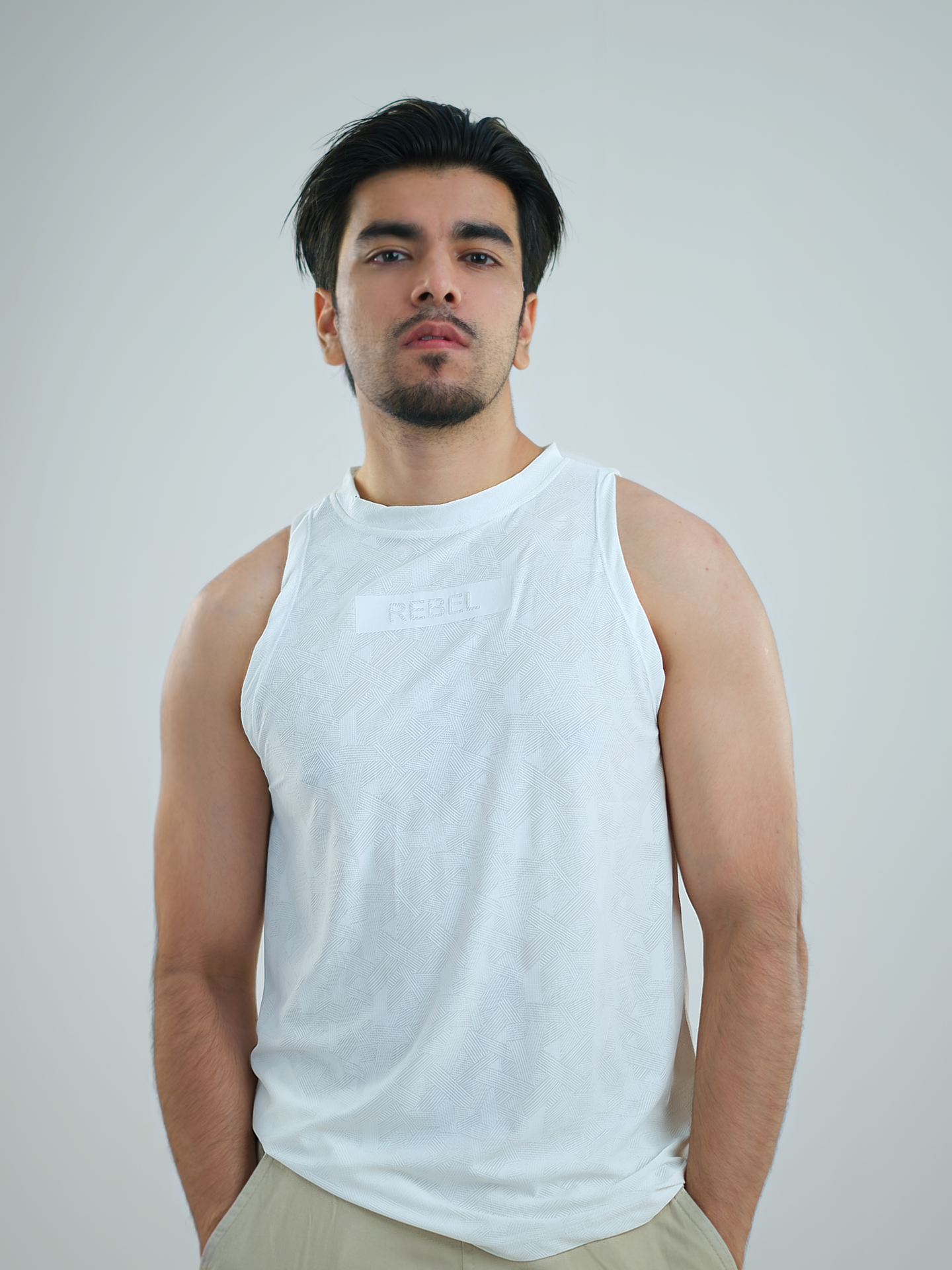 Gym Tank | Rebel White