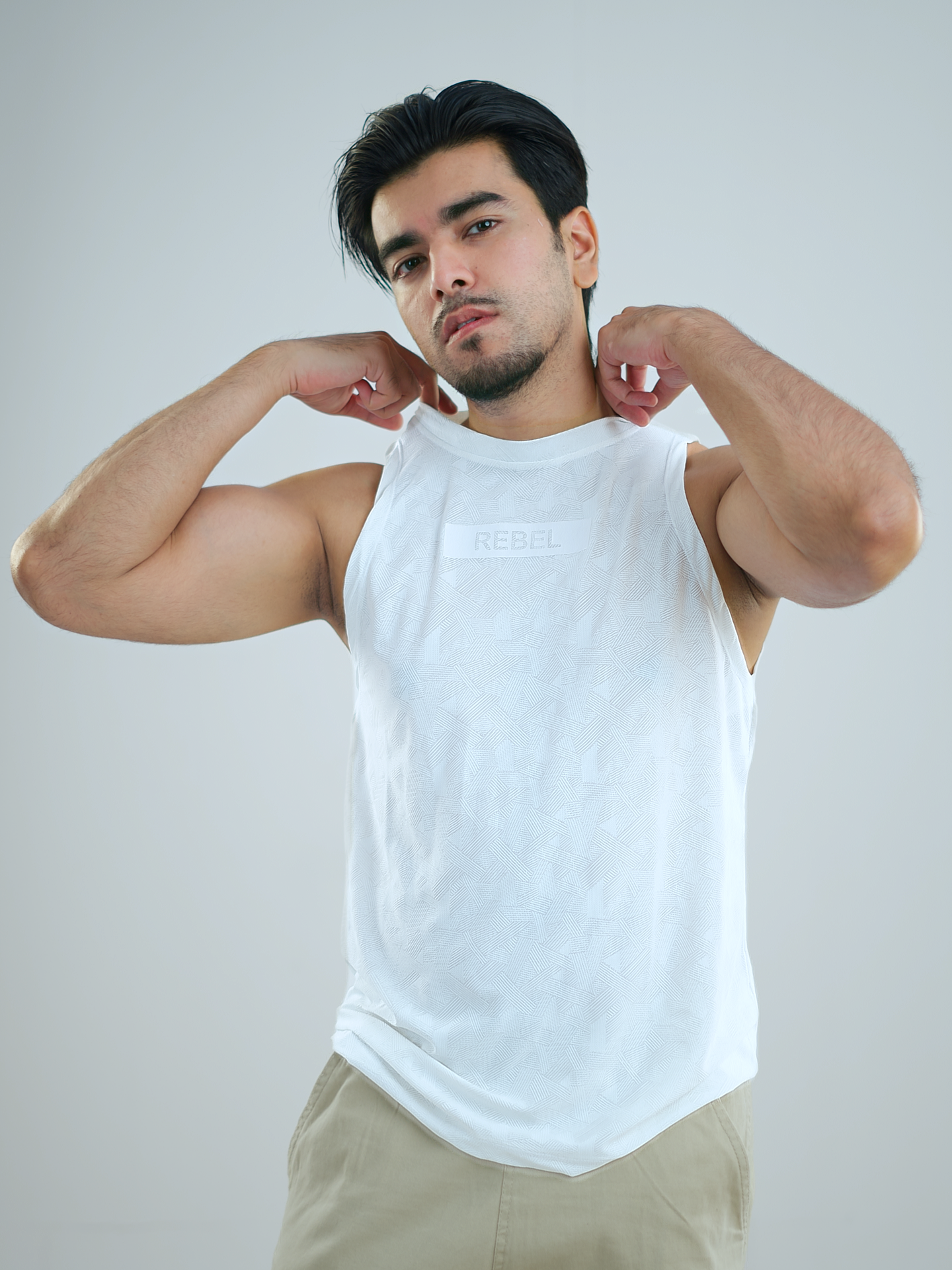 Gym Tank | Rebel White