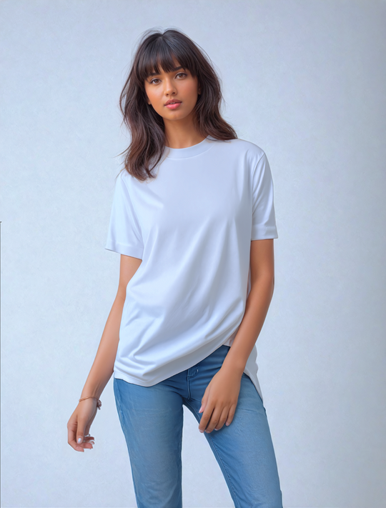 White basic t-shirt