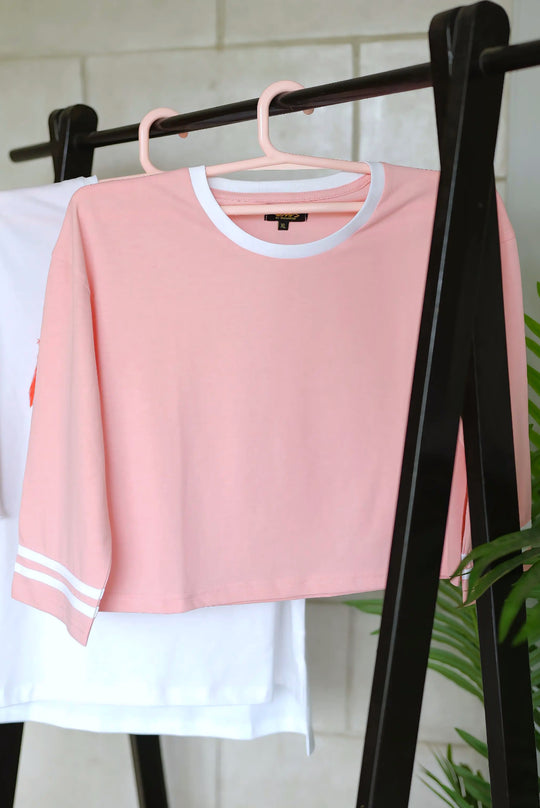 Pink Full Sleeve croptop