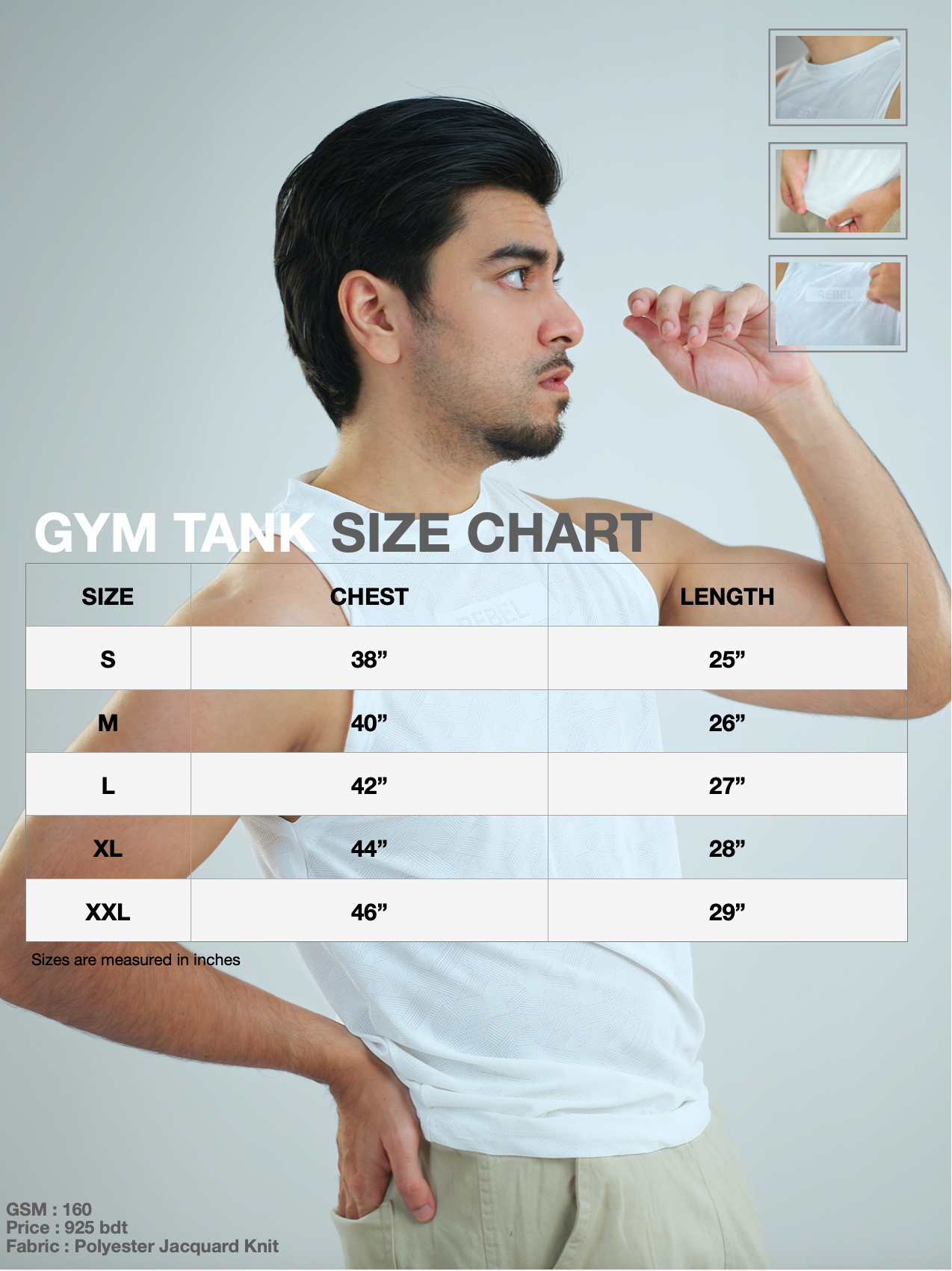 Gym Tank | Rebel White