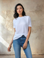 White basic t-shirt